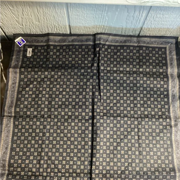 Yves Saint Laurent Black and Gold Scarf - Picture 2 of 2